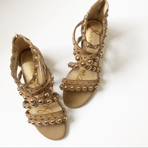 Sam Edelman Shoes - Sam Edelman Dustee Studded Gladiator Wedge Sandals